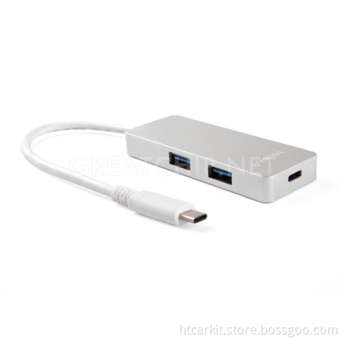 Competitive Price 2 port USB3.0 and 1 port type c charging USB 3.0 smart HUB charger